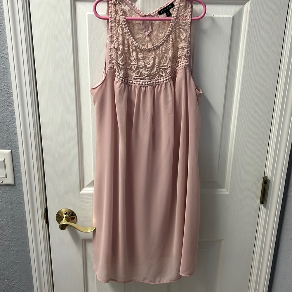 light pink dress